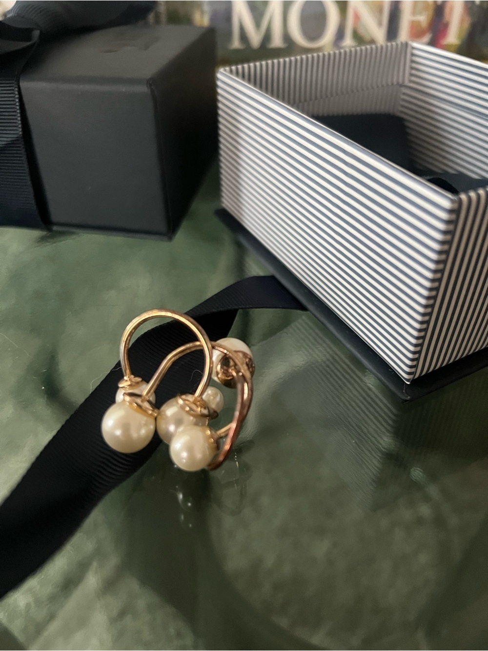 H&M Gold Pearl rings